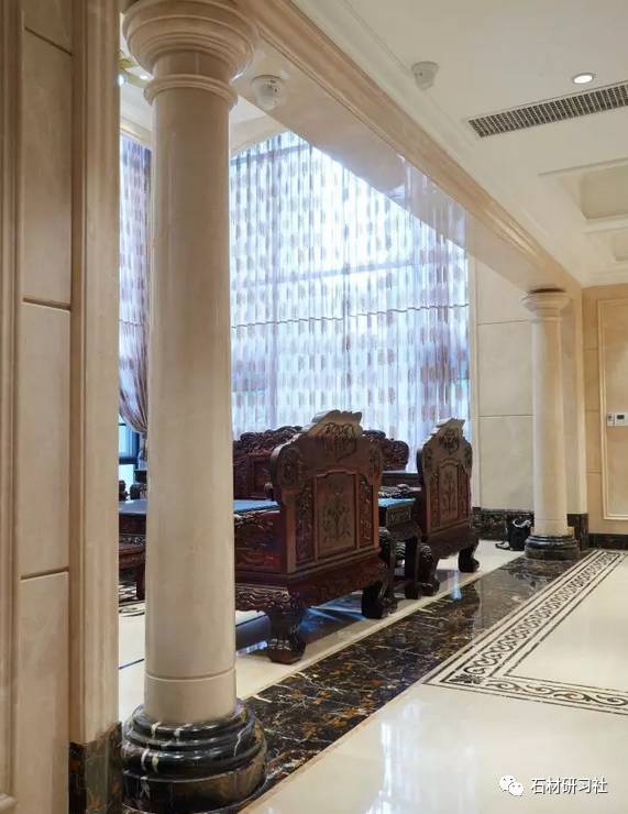 精品白玉兰大理石家装工程实拍